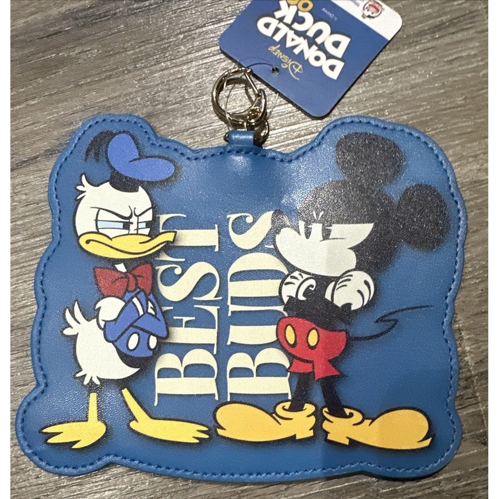 NWT Disney Donald Duck 90th Anniversary Card Holder Keychain CPCM Exclusive